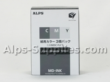 Alps MDC-FLC3 MD Printer Ink Cartridge Cyan Magenta Yellow